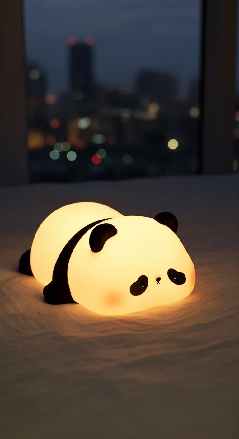 PandaGlow™: Luz Nocturna de Silicona Premium - Compañero de Sueños con Luz Cálida