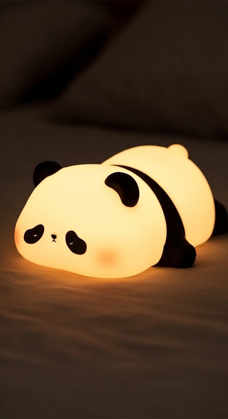 PandaGlow™: Luz Nocturna de Silicona Premium - Compañero de Sueños con Luz Cálida