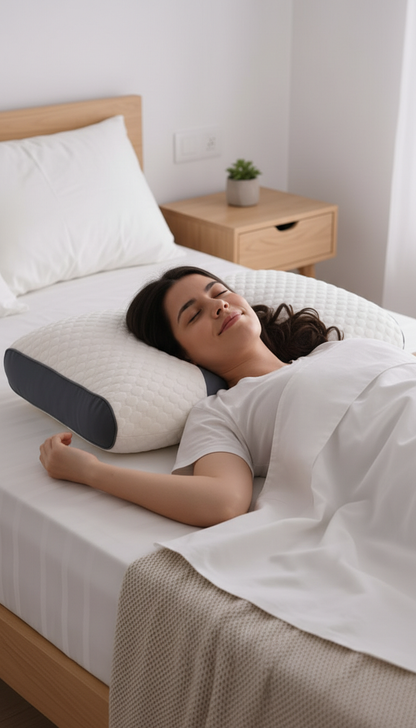 Almohada Cervical Ergonómica Rapiqo™ | Elimina el Dolor y Mejora tu Postura